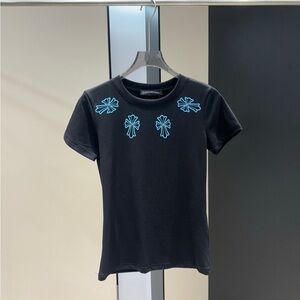 Chrome Hearts black short-sleeved T-shirt